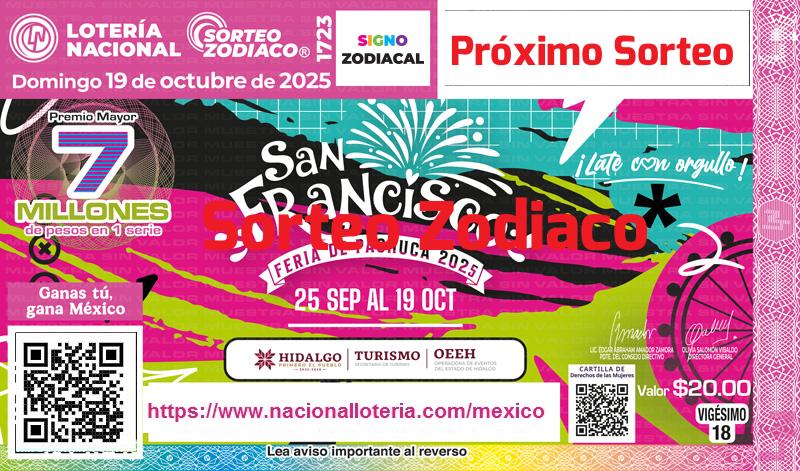 Próximo Sorteo Zodiaco del 2025-10-19
