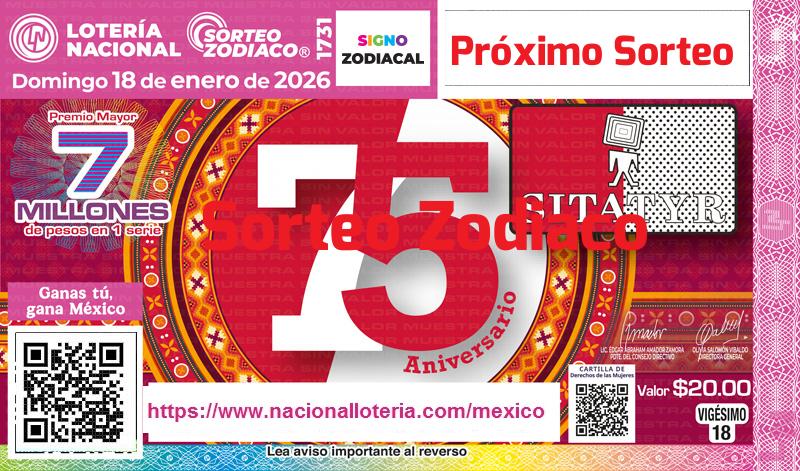 Próximo Sorteo Zodiaco del 2026-01-18