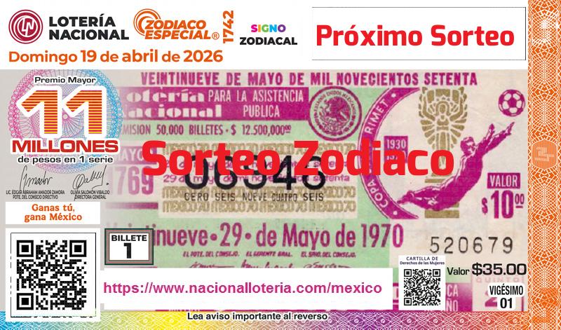Próximo Sorteo Zodiaco del 2026-04-19