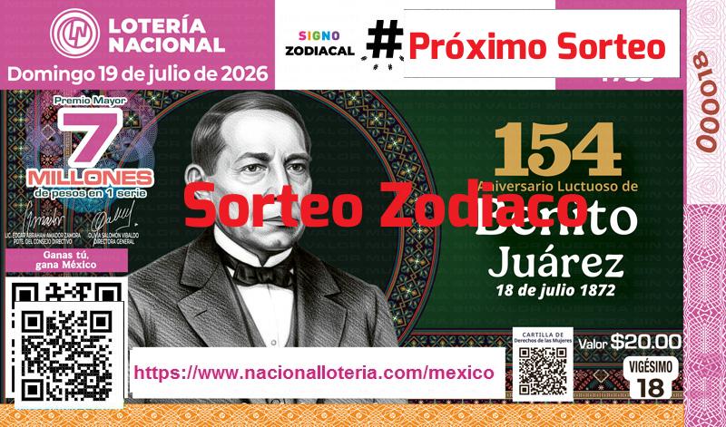 Próximo Sorteo Zodiaco del 2026-07-19