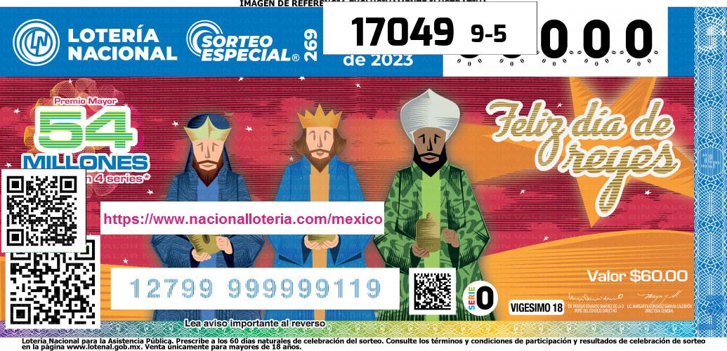 Cachito premiado en la Lotería Nacional del Viernes 6 de Enero de 2023 Premio Mayor de la Lotería del Viernes 6 de Enero de 2023