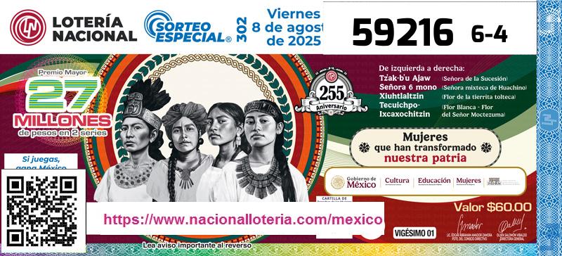 Premio Mayor de la Lotería del Martes 19 de Agosto de 2025