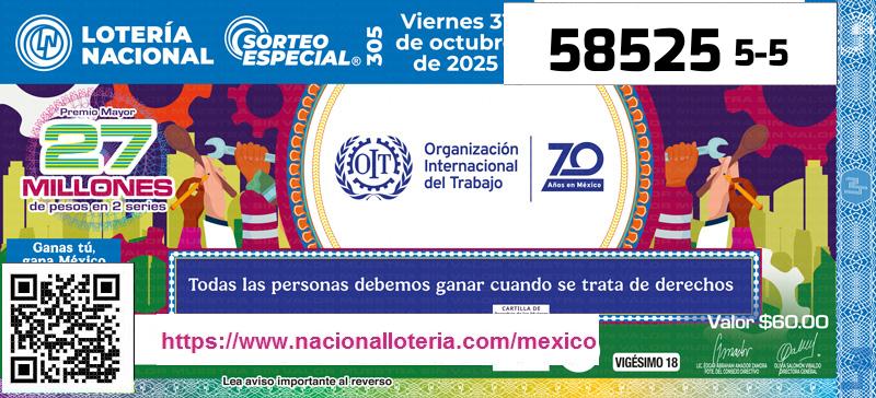 Premio Mayor de la Lotería del Viernes 31 de Octubre de 2025