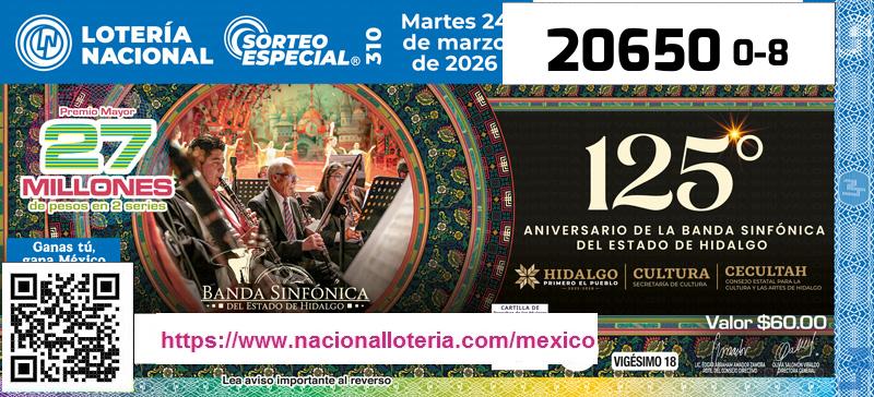 Premio Mayor de la Lotería del Martes 24 de Marzo de 2026