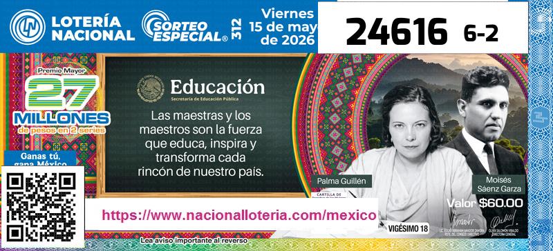 Premio Mayor de la Lotería del Viernes 15 de Mayo de 2026