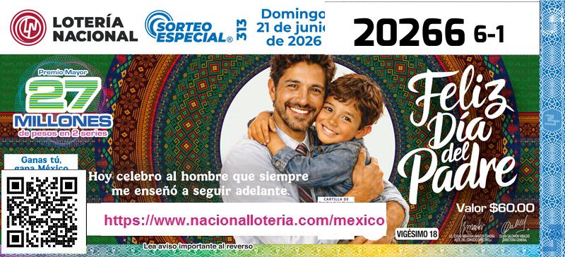 Premio Mayor de la Lotería del Domingo 21 de Junio de 2026