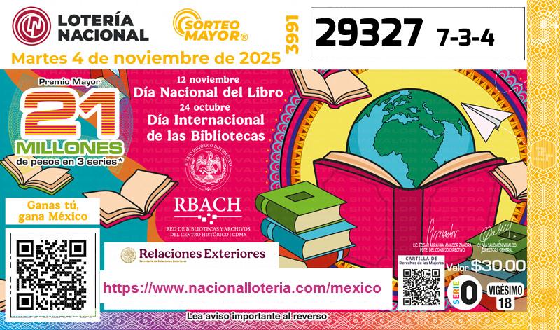 Premio Mayor de la Lotería del Martes 4 de Noviembre de 2025