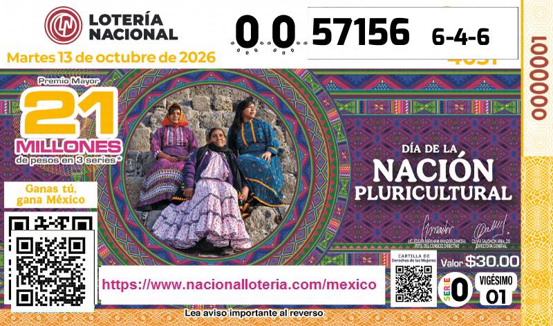 Premio Mayor de la Lotería del Martes 13 de Octubre de 2026