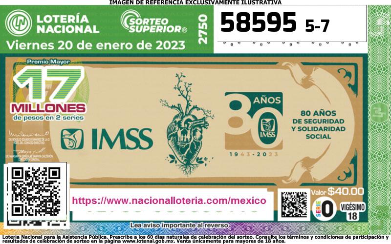 Cachito premiado en la Lotería Nacional del Viernes 20 de Enero de 2023 Premio Mayor de la Lotería del Viernes 20 de Enero de 2023