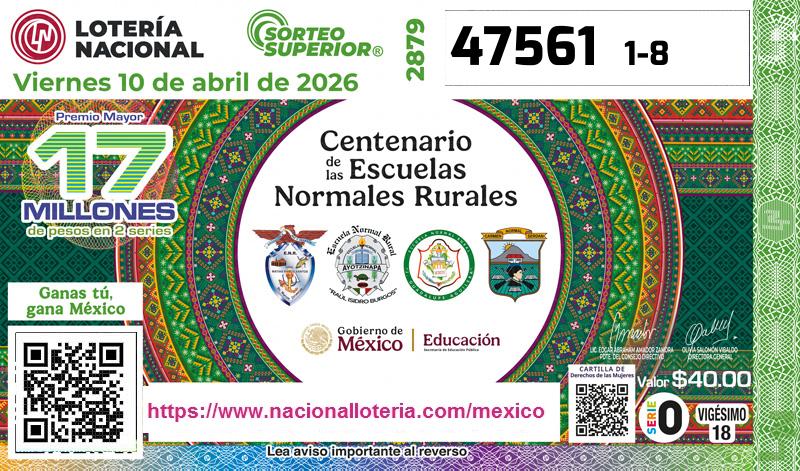 Premio Mayor de la Lotería del Viernes 10 de Abril de 2026