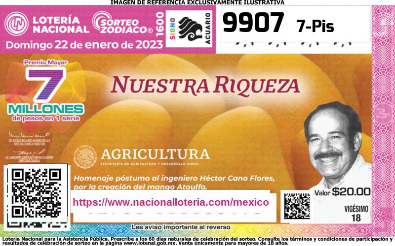 Cachito premiado en la Lotería Nacional del Domingo 22 de Enero de 2023 Premio Mayor de la Lotería del Domingo 22 de Enero de 2023