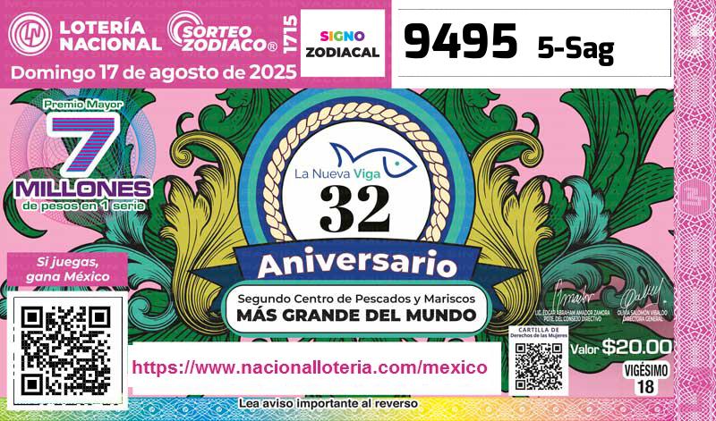 Premio Mayor de la Lotería del Martes 19 de Agosto de 2025