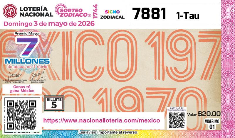 Premio Mayor de la Lotería del Domingo 3 de Mayo de 2026