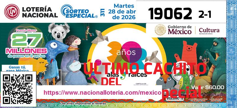 Último Sorteo Especial de la Lotería del Martes 28 de Abril de 2026