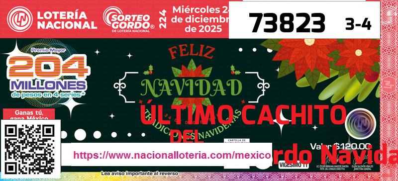 Último Sorteo Gordo Navidad de la Lotería del Mi&eacute;rcoles 24 de Diciembre de 2025