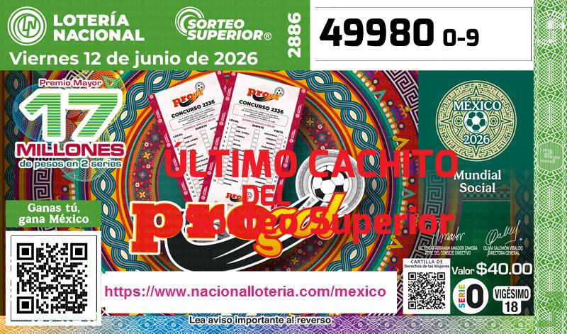 Último Sorteo Superior de la Lotería del Viernes 12 de Junio de 2026