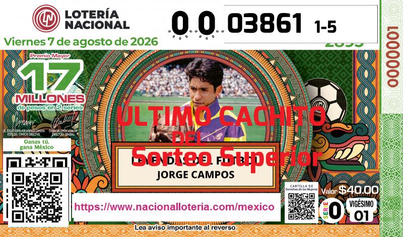 Último Sorteo Superior de la Lotería del Viernes 7 de Agosto de 2026