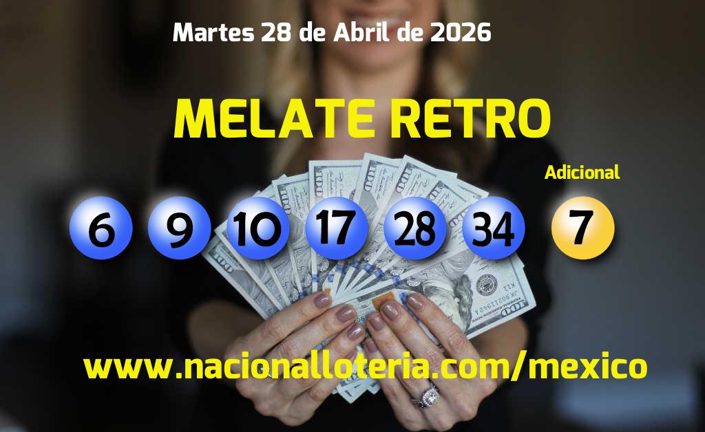 Resultados del Melate Retro del Martes 28 de Abril de 2026