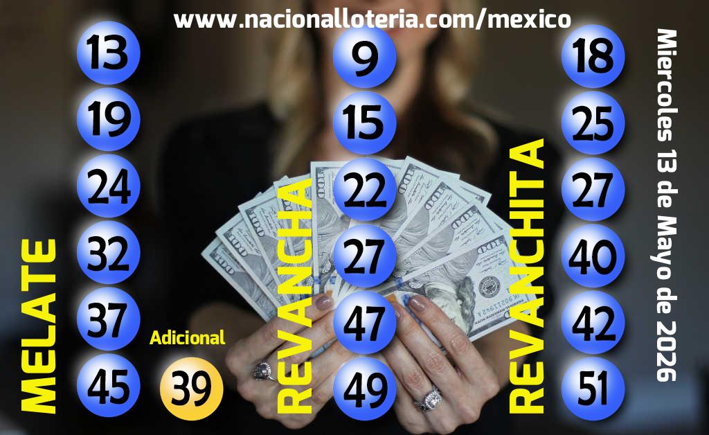 Resultados del Melate del Mi&eacute;rcoles 13 de Mayo de 2026