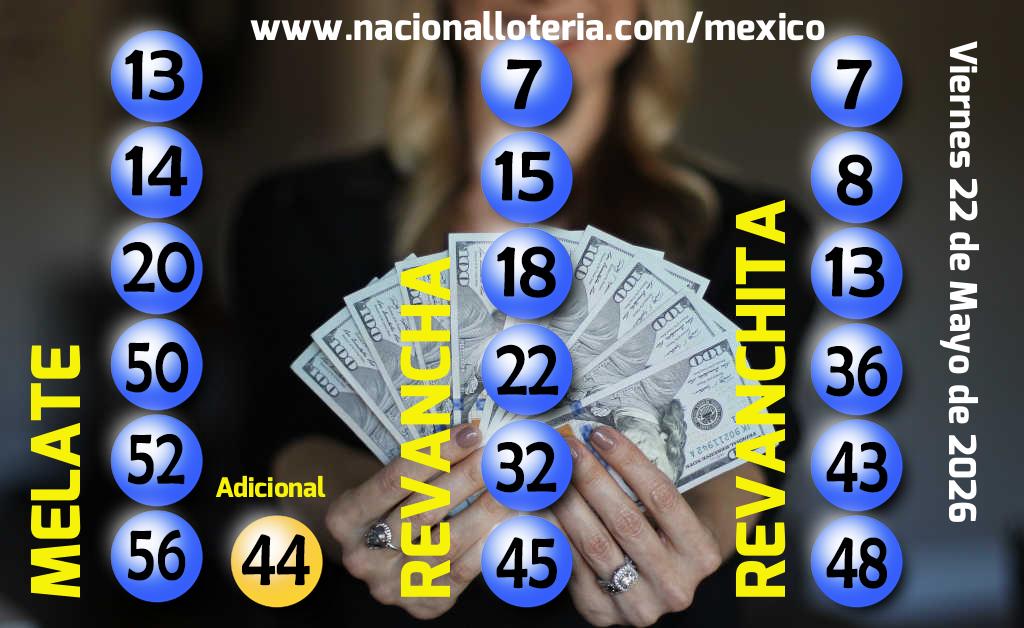 Resultados del Melate del Viernes 22 de Mayo de 2026