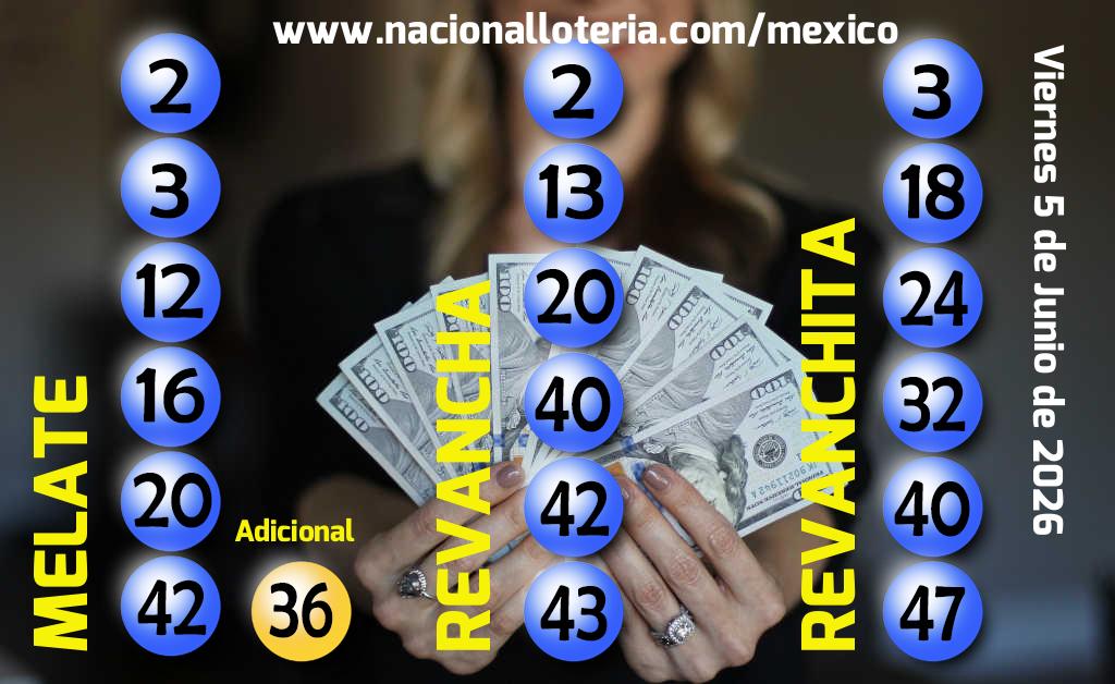 Resultados del Melate del Viernes 5 de Junio de 2026