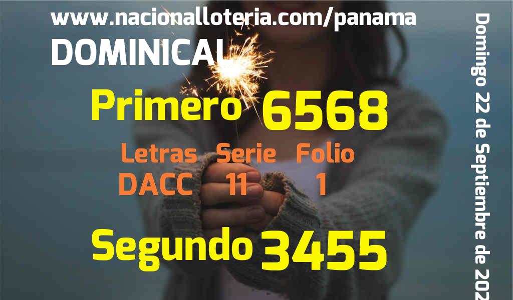 Resultados Dominical del Domingo 22 de Septiembre de 2024
