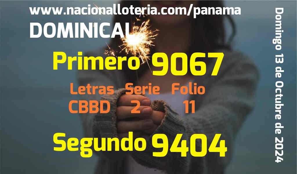 Resultados Dominical del Domingo 13 de Octubre de 2024
