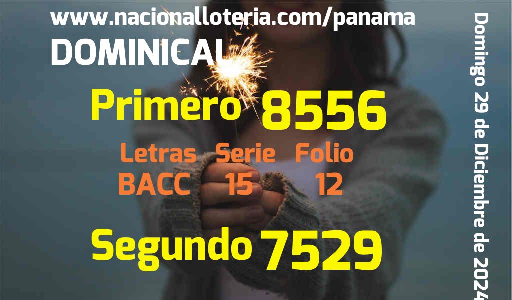 Resultados Dominical del Domingo 29 de Diciembre de 2024