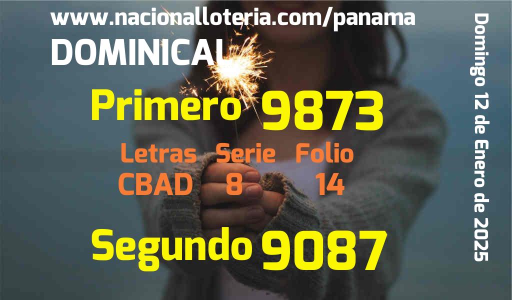 Resultados Dominical del Domingo 12 de Enero de 2025