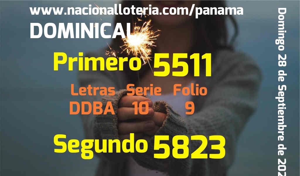 Resultados Dominical del Domingo 28 de Septiembre de 2025