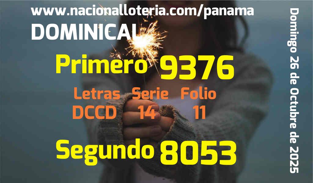 Resultados Dominical del Domingo 26 de Octubre de 2025