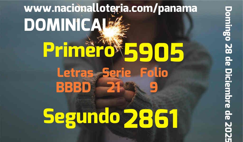 Resultados Dominical del Domingo 28 de Diciembre de 2025