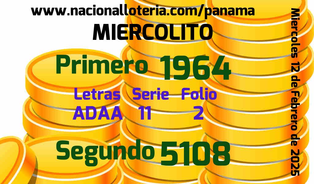 Resultados Miercolito del Miércoles 12 de Febrero de 2025