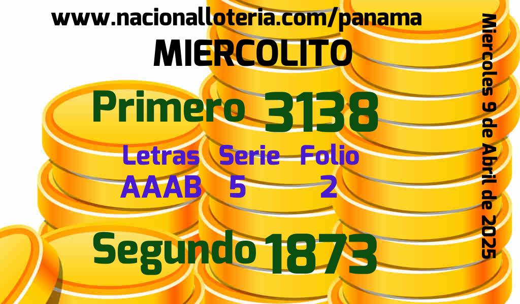 Resultados Miercolito del Miércoles 9 de Abril de 2025