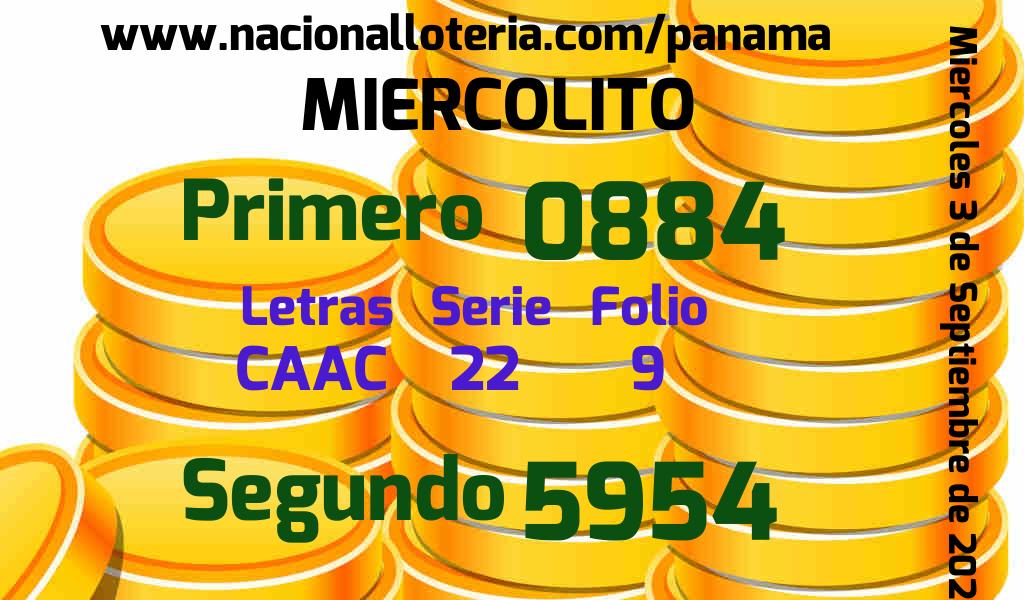 Resultados Miercolito del Miércoles 3 de Septiembre de 2025