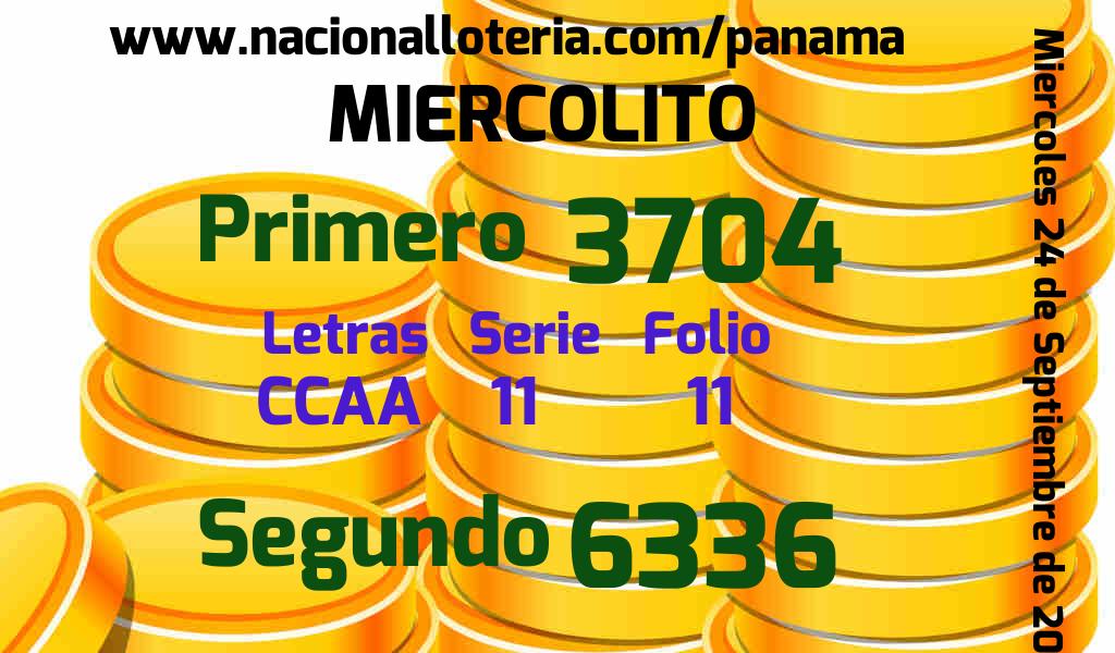 Resultados Miercolito del Miércoles 24 de Septiembre de 2025