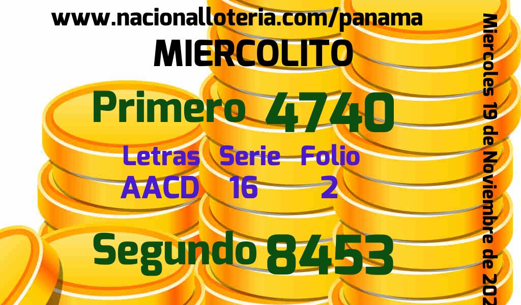 Resultados Miercolito del Miércoles 19 de Noviembre de 2025