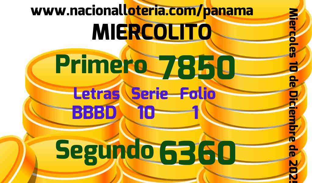 Resultados Miercolito del Mi&eacute;rcoles 10 de Diciembre de 2025