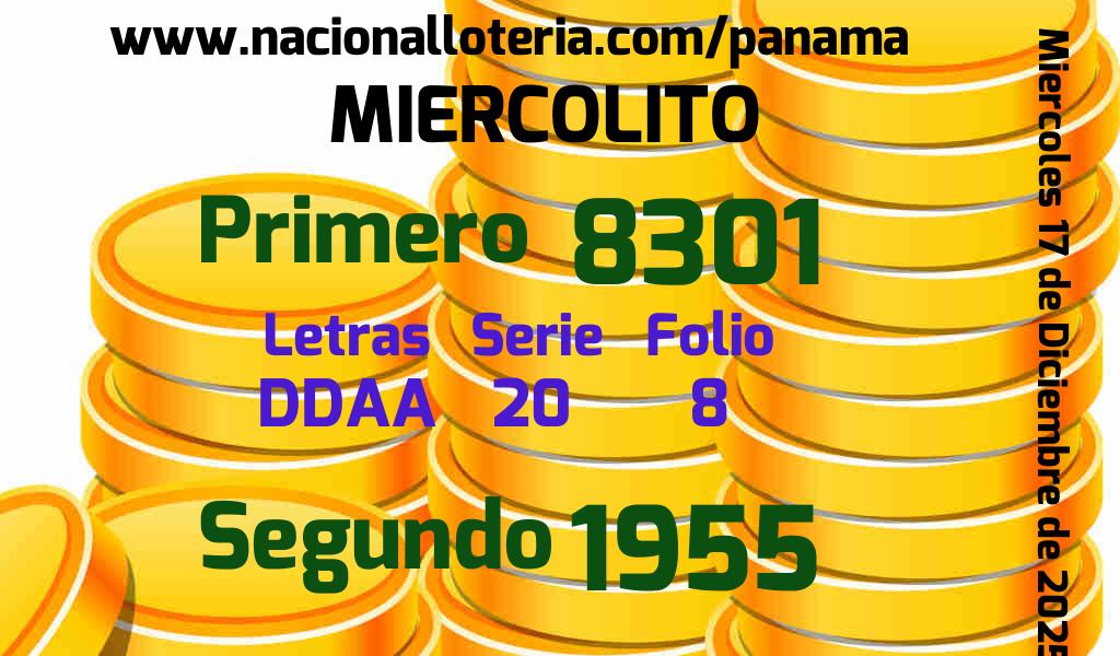Resultados Miercolito del Mi&eacute;rcoles 17 de Diciembre de 2025