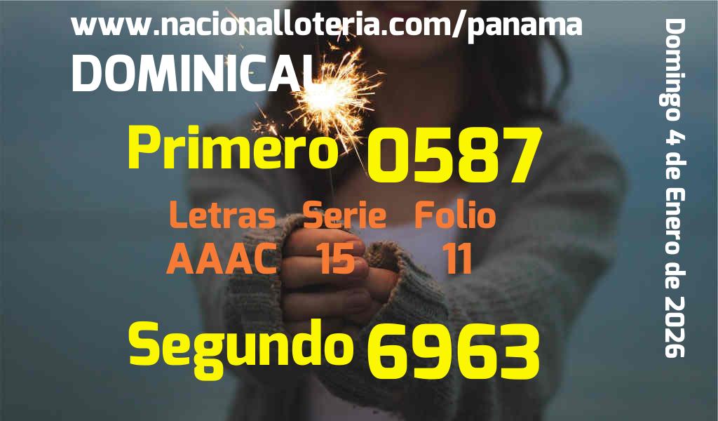 Resultados Dominical del Domingo 4 de Enero de 2026