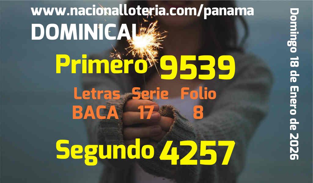 Resultados Dominical del Domingo 18 de Enero de 2026