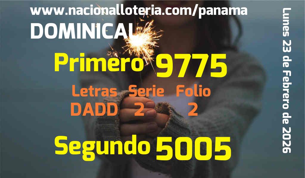 Resultados Dominical del Lunes 23 de Febrero de 2026