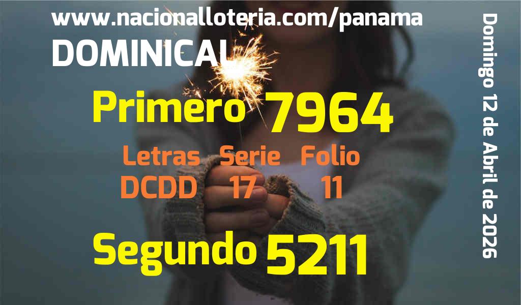 Resultados Dominical del Domingo 12 de Abril de 2026