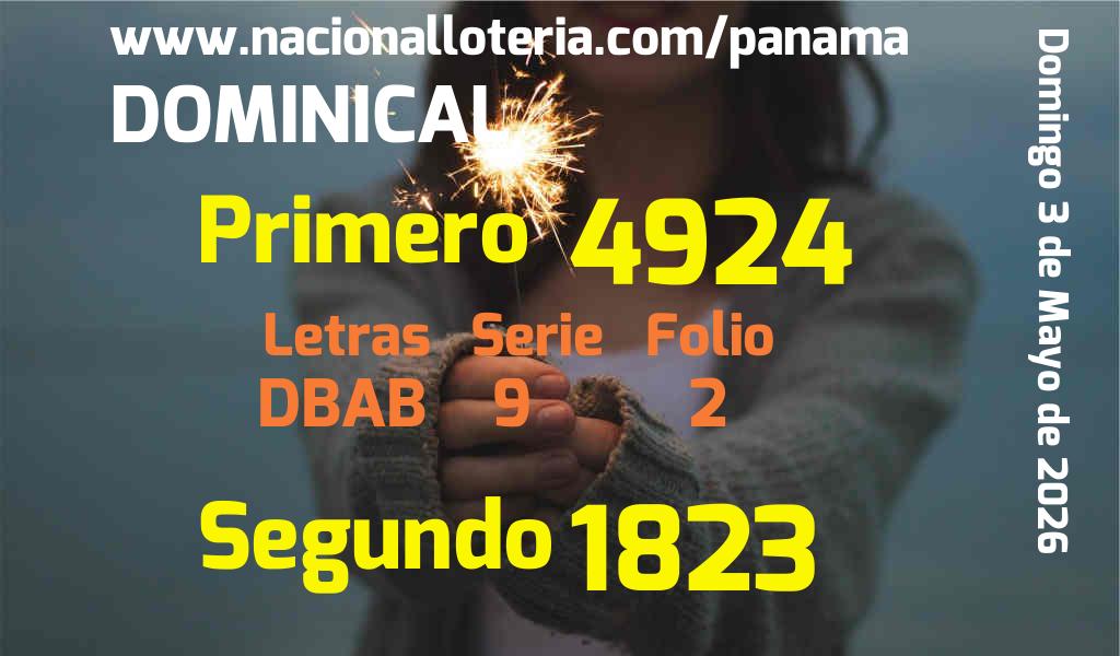 Resultados Dominical del Domingo 3 de Mayo de 2026