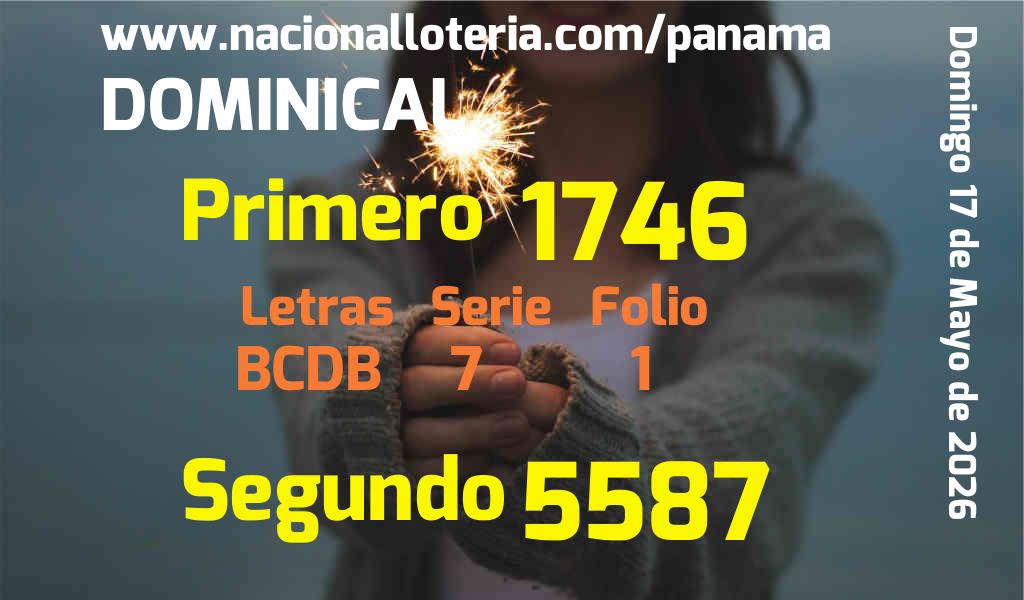 Resultados Dominical del Domingo 17 de Mayo de 2026
