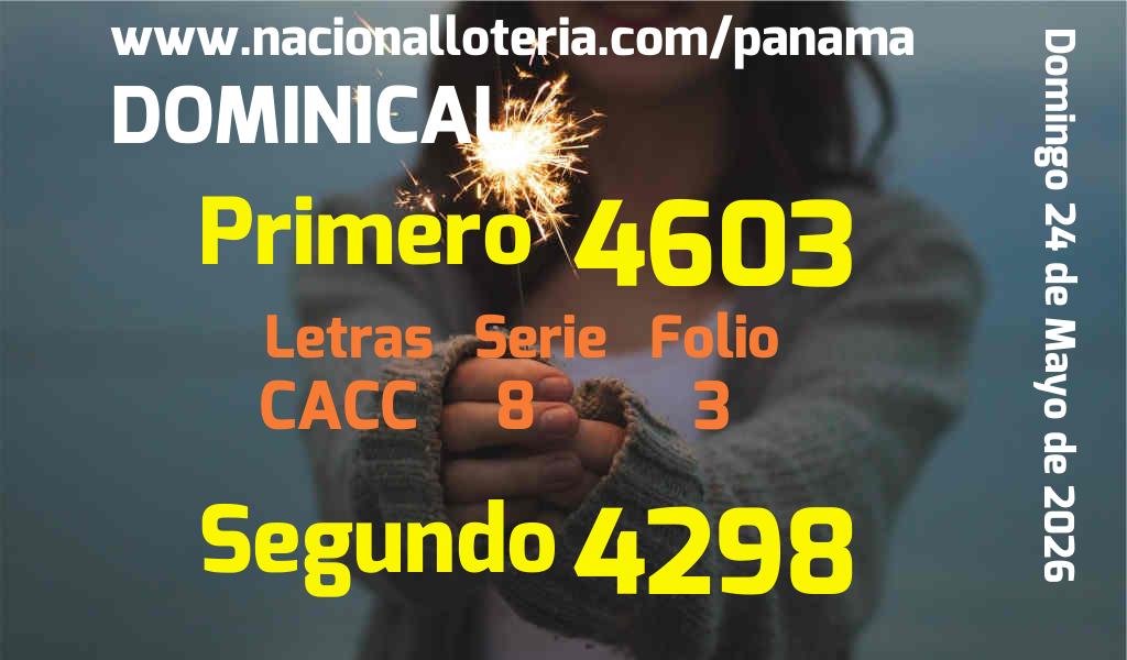 Resultados Dominical del Domingo 24 de Mayo de 2026