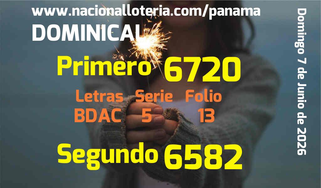 Resultados Dominical del Domingo 7 de Junio de 2026