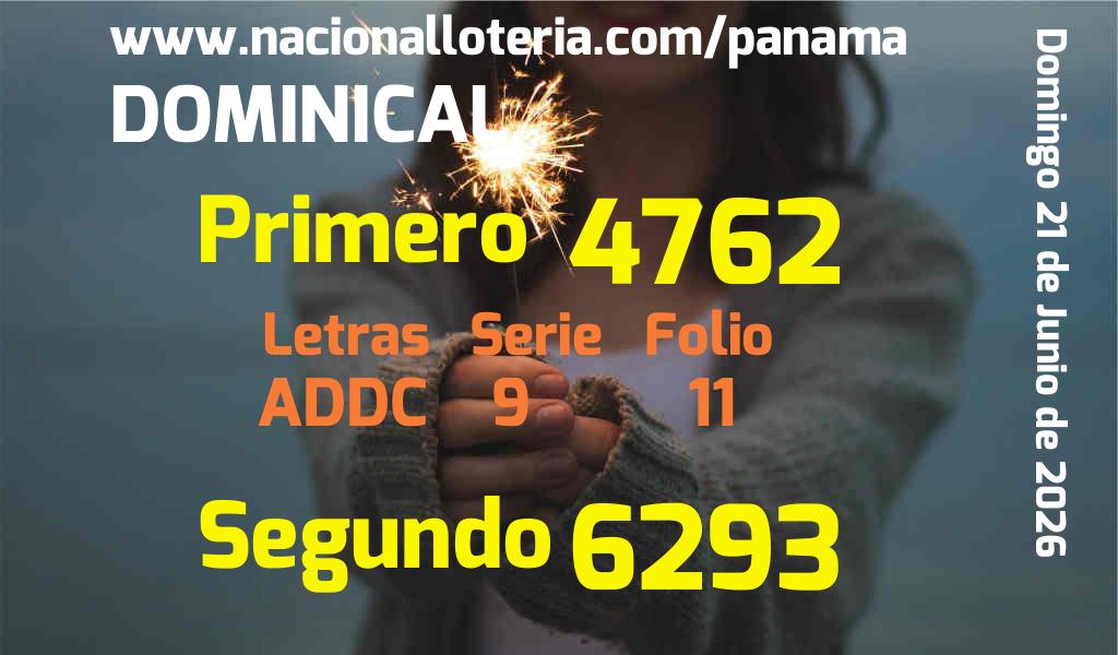 Resultados Dominical del Domingo 21 de Junio de 2026