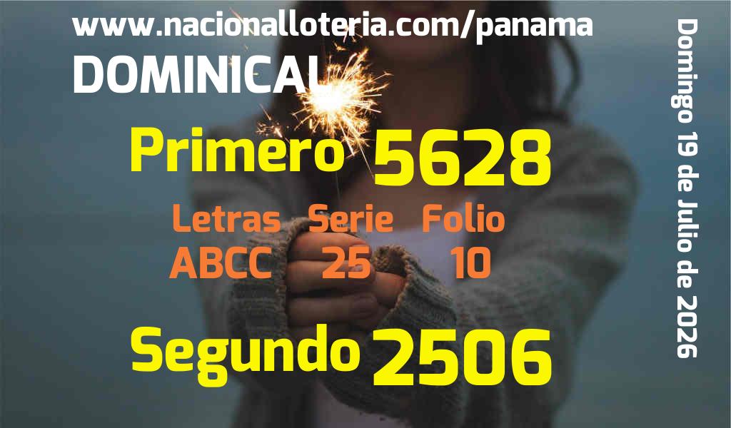 Resultados Dominical del Domingo 19 de Julio de 2026
