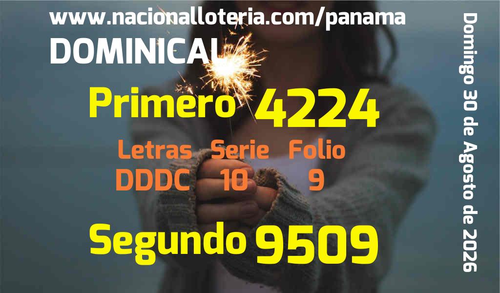 Resultados Dominical del Domingo 30 de Agosto de 2026